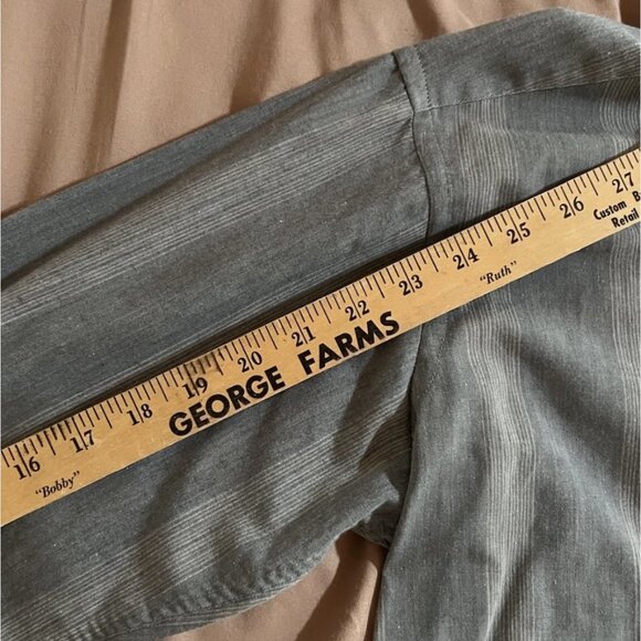 Giani Leone Shirt Men's Size Large Black Gray Striped Long Sleeve Button Up - Picture 5 of 5